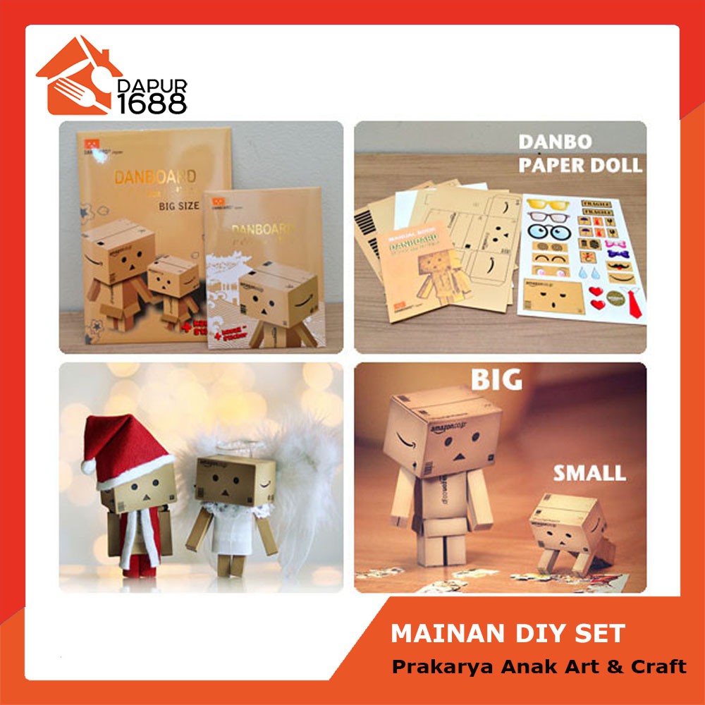 Set DIY art and craft Mainan Anak Edukasi / Mainan Menempel / Kerajinan Tangan Anak / kerajinan tangan boneka FIGURE DANBO amazon