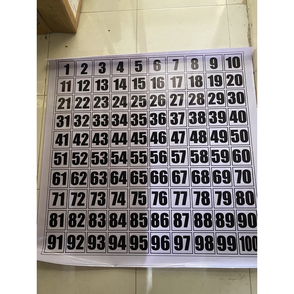 belajar angka 1 - 100