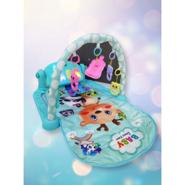 (2box 1kg) TERBARU ANTIAIR BABY GYM MUSICAL SET MB 172 - MUSIK BAYI PLAYMAT MATRAS PIANO - PLAYGYM - MULTI PIANO MUSIK ANAK-PLYGYMBIASA