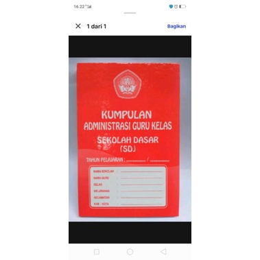 kumpulan administrasi guru sd