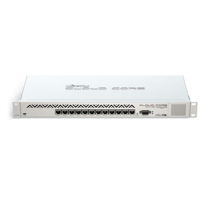 MIKROTIK CCR1016-12G 2GB RAM, 12XGbit LAN, L6, 1U rack, LCD,PSU