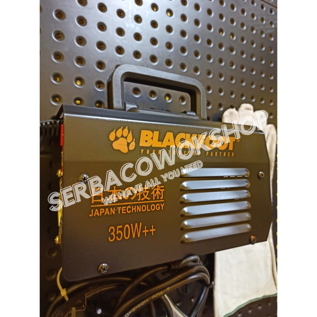 Blackfoot Mesin Travo Las Trafo Inverter 350 Watt IGBT MMA 120 A Hitam Termurah Berkualitas