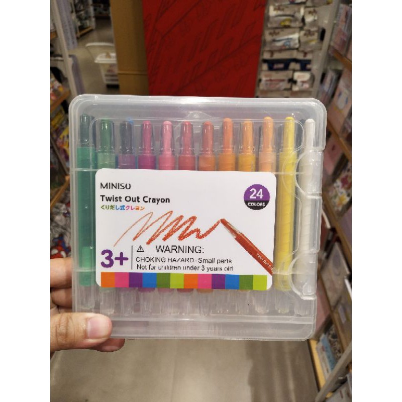 

Twist Out 24 Crayons Miniso