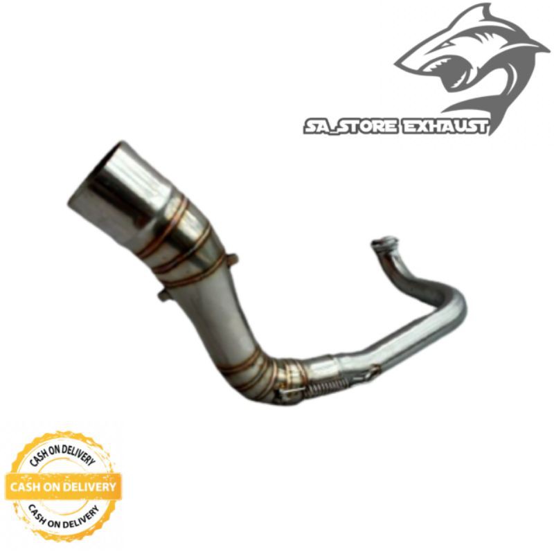 ( COD ) Leher knalpot beat fi karbu atas ngacung - pipa leheran vario 110 Scoopy spacy inlet 50