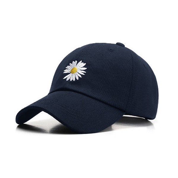 Topi Daisy / Topi Baseball Bordir Bunga Daisy Ring Besi Laki Perempuan Remaja Hingga Dewasa