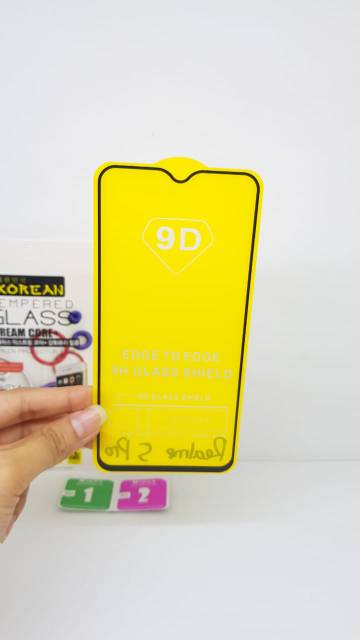 KOREAN Tempered Glass Realme 5 Pro 6.3&quot; FULL SCREEN TG 5D 9D 11D Realme 5Pro Screen Guard FULL LAYAR