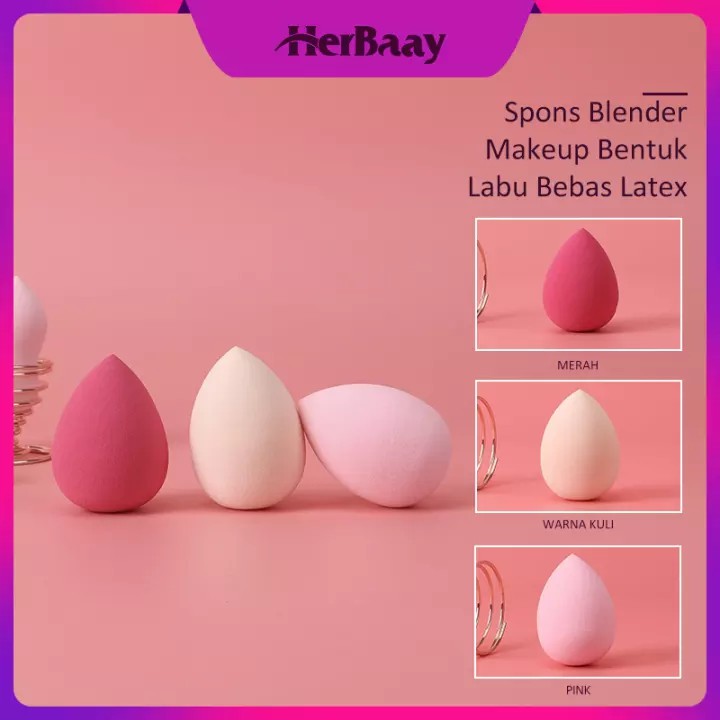 HERBAAY SPONGE SPONS MAKE UP BEAUTY BLENDER ALAT KECANTIKAN VIRAL PALING PATEN CANTIK KALI KUALITAS PREMIUM