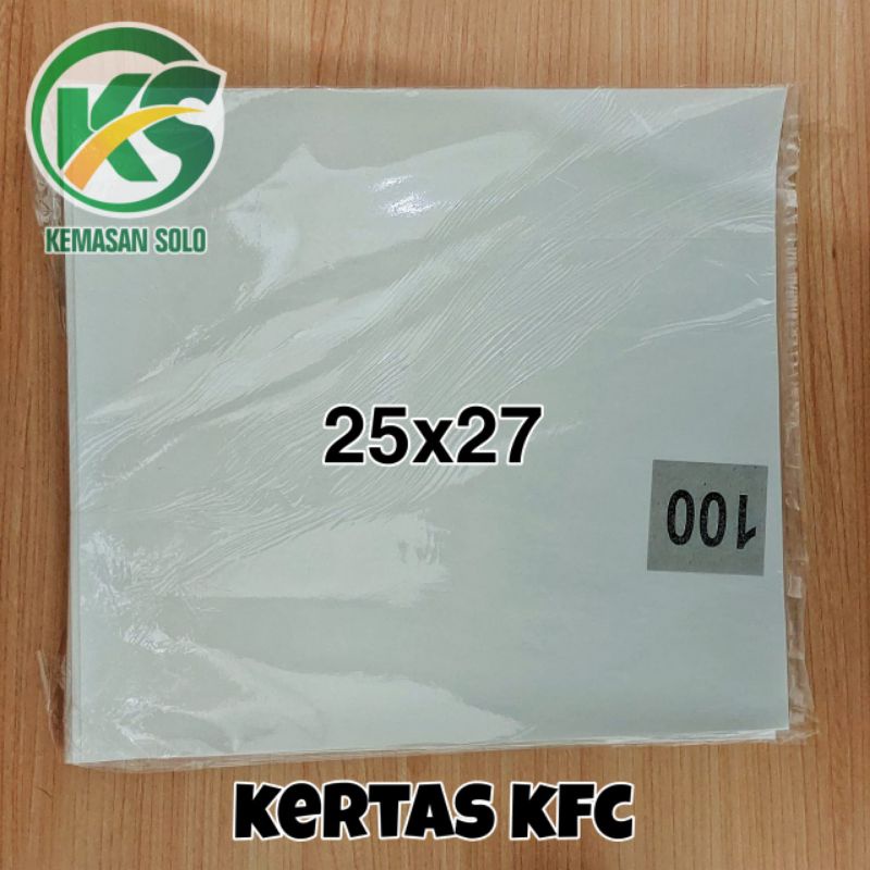 Kertas nasi KFC / Burger 25 x 27
