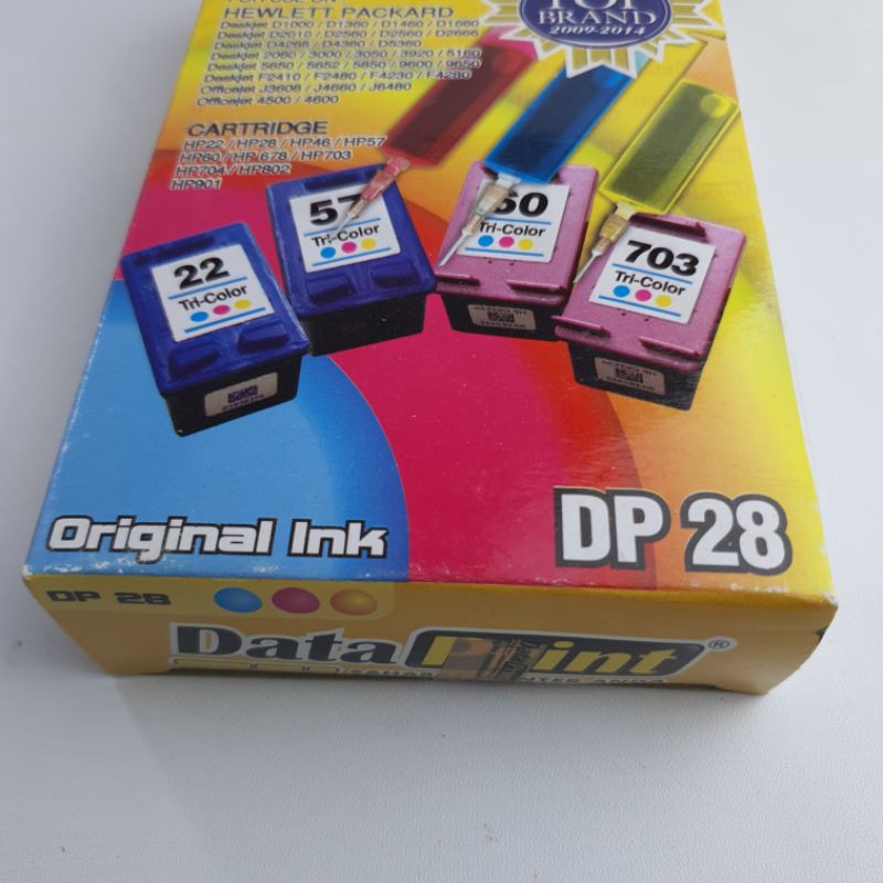 DATAPRINT DP28 DP 28 TINTA REFILL SUNTIK PRINTER HP WARNA ORIGINAL