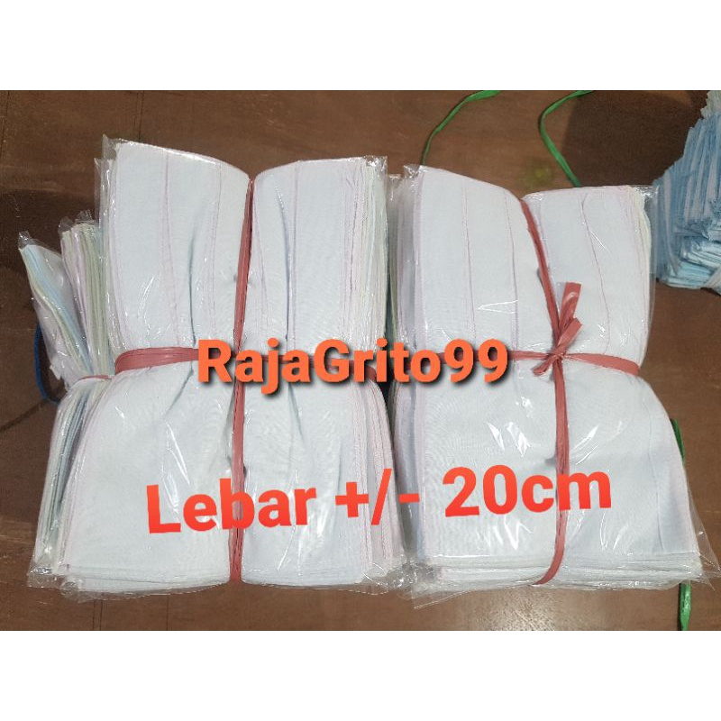 12 pcs Gurita Bayi Putih Polos TR Super Jumbo - Grita Tali bayi Jumbo XXL 1Lusin / Grito Bayi extra Big size