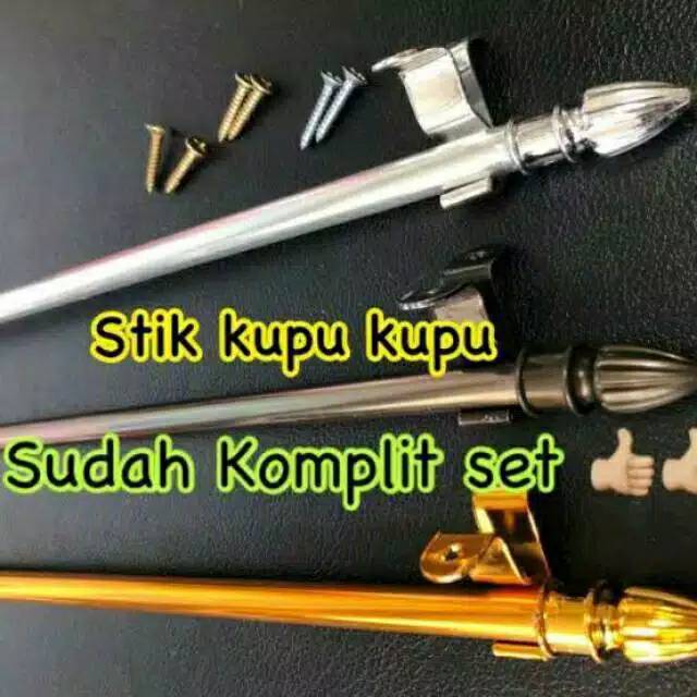 Stik Kupu Kupu Harga 2 pcs / 1 Pasang Gorden Spiral