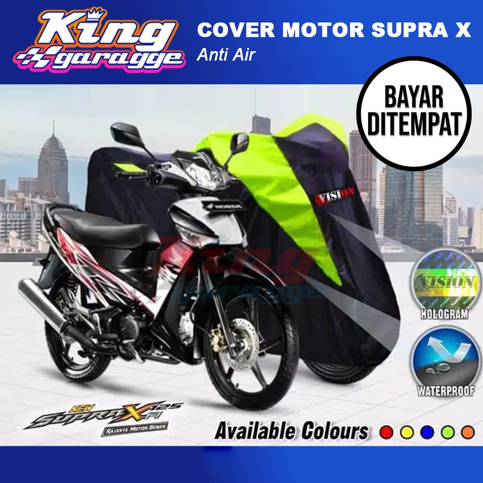 pengiriman cepat Cover Motor Supra X 125/ Selimut Supra X 125 / Jas Motor Supra X 125 Berkualitas