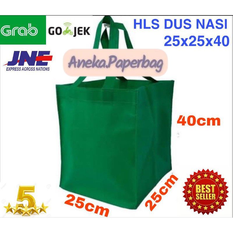 

Tas Kain Spoundbound HLS Dus Nasi 25x25x40 Tas Box Nasi Tas Belanja Terlaris