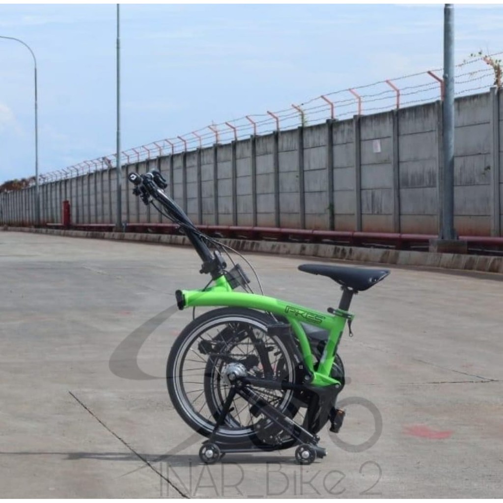 Sepeda Lipat Element Pikes Gen 2 Lime Green (Ekspedisi)