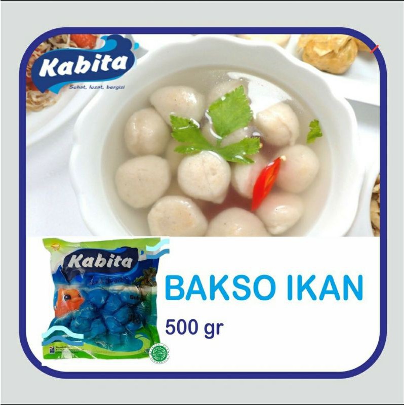 Frozen Food Kabita bakso ikan 500 gram baso ikan kabita 500gram