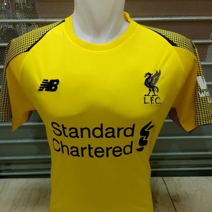 BI9 SALE Jersey Kaos Baju Bola LFC Liverpool GK Home Kiper 2018/2019 Grade Ori - Kuning, L SDWD