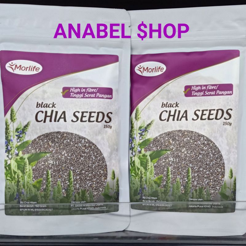 

Morlife Black Chia Seeds Seed Biji Chia Hitam