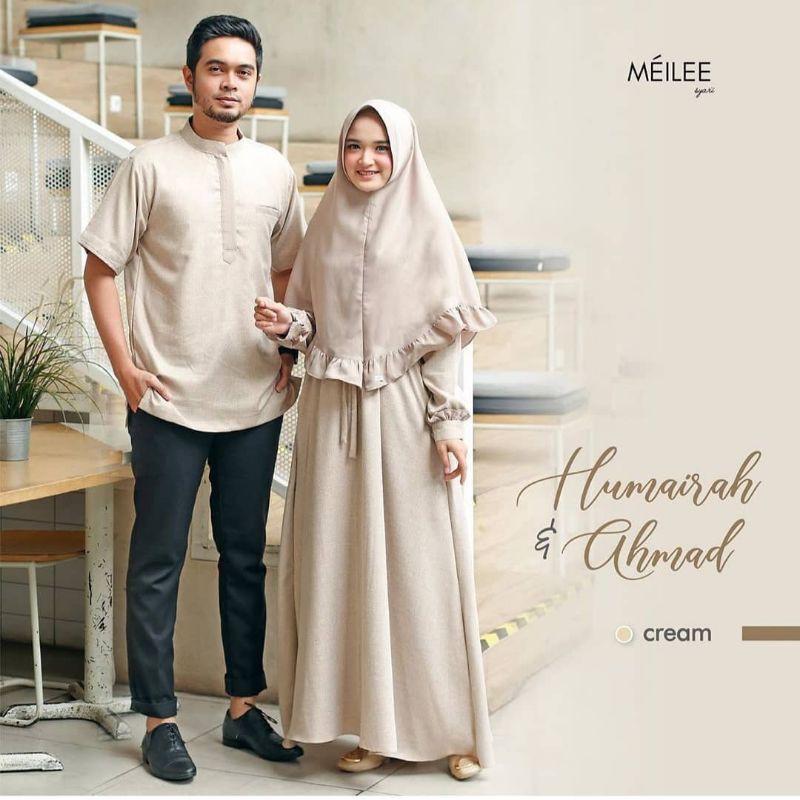 Ns Fc Najibah Gamis Syar'i asdf HUMAIRAH COUPLE BAHAN SUPERNOVA DAN CERUTY M L XL BAJU GAMIS JUMBO
