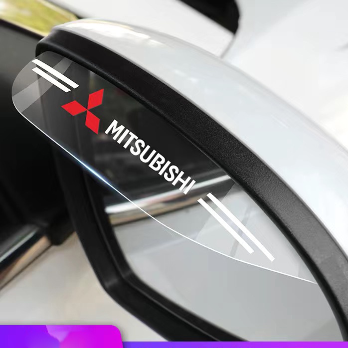 For Mitsubishi Kaca Spion Samping Mobil Rain Visor Alis Terlihat Sun Shade Snow Guard Weather Shield Cover Auto Accessories