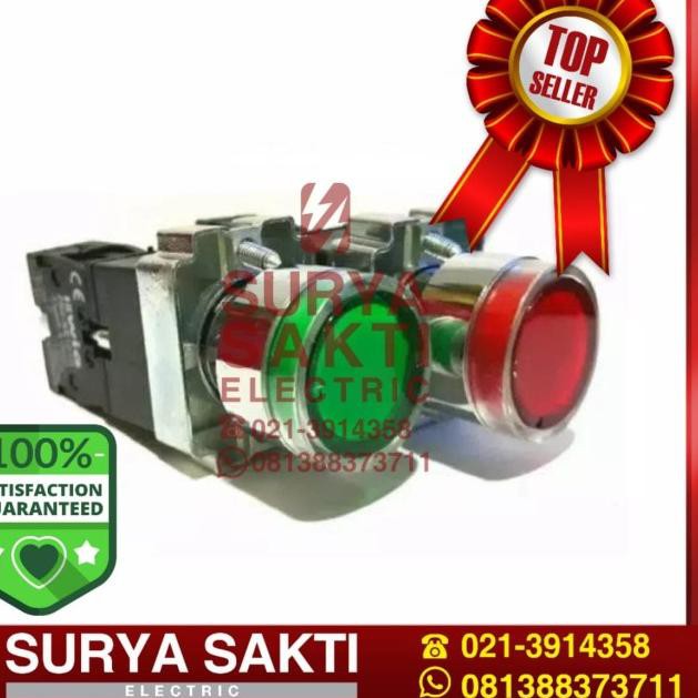 ➷ Push Button Lamp LED EWIG 22mm XB2 BW3361 Hijau/BW3462 ➼