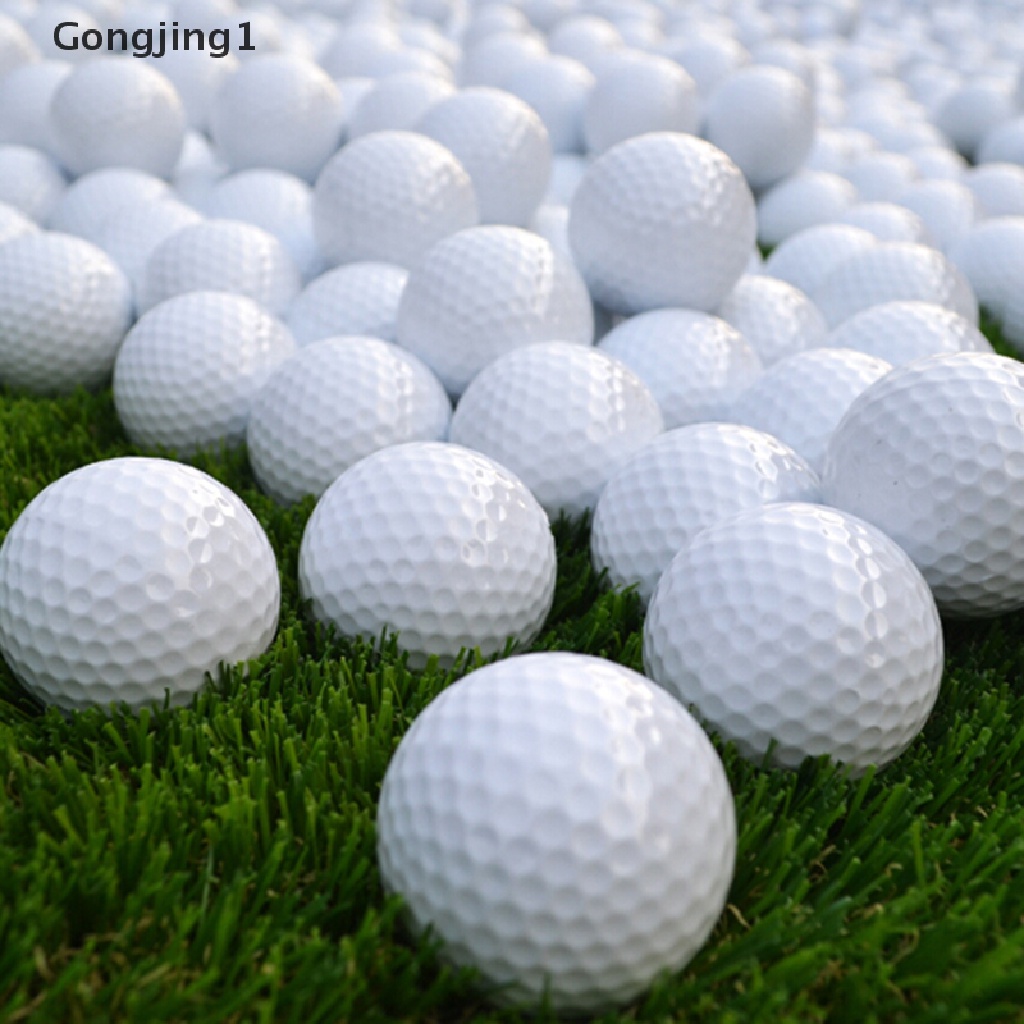 Gongjing 1pc Bola Golf Bahan Busa Pu Warna Putih Untuk Latihan Indooroutdoor