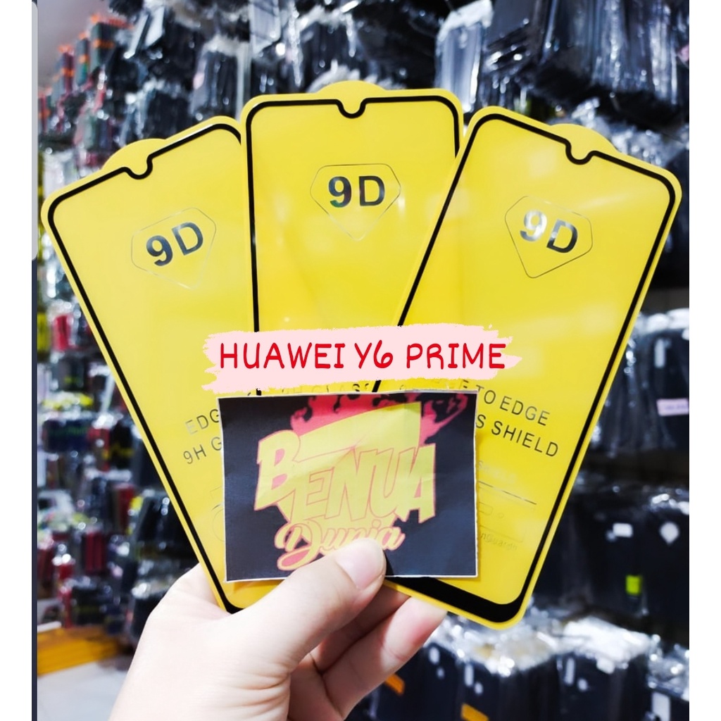 ANTI GORES KACA HUAWEI Y6 PRIME - TEMPERED GLASS FULL LEM 9D TEMPER GLASS Y6 PRIME - BD