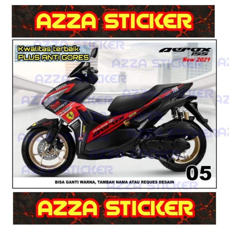 Sticker decal Yamaha Aerox 155 2021 Full Body decal Yamaha Aerox 155 2021 Full body 05
