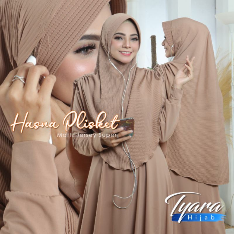 Jilbab Hasna Plisket Ori Tyara Hijab