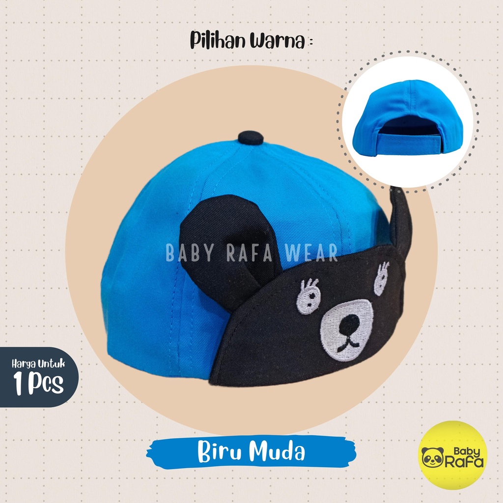 Topi Baseball Bayi Anak Hat Baby 1 sd 4 Tahun Kualitas Impor Model BEAR Dua Warna