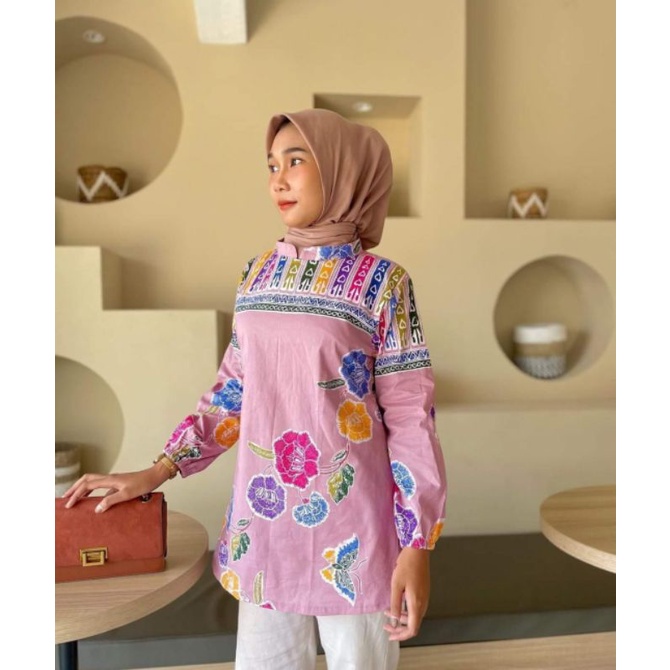 Batik wanita Rofa blouse batik tulis atasan batik wanita baju batik murah