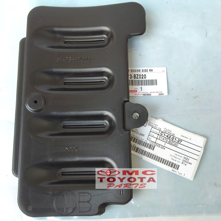 Tutup Cover Deck Dek Bawah Mesin Engine Kanan Avanza Xenia 51473-BZ020