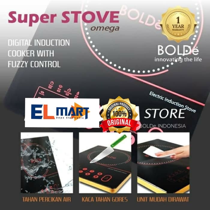 Kompor Induksi BOLDE Super Stove Omega Digital Induction Cooker kompor induksi BOLDE OMEGA