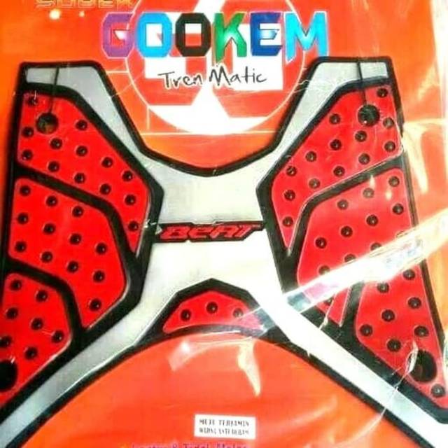Karpet bordes pijakan kaki alas kaki motor Honda beat Fi ESP beat street