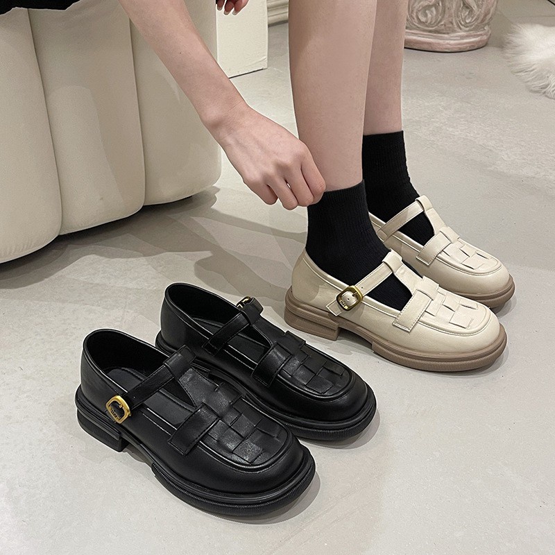 AVANCEID 1886 Sepatu Sandal Sneakers Heels Wanita Kerja Docmart Hitam Import