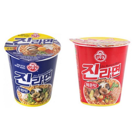 

Jin Ramyeon Cup Rasa Mild Dan Spicy Made In Korea