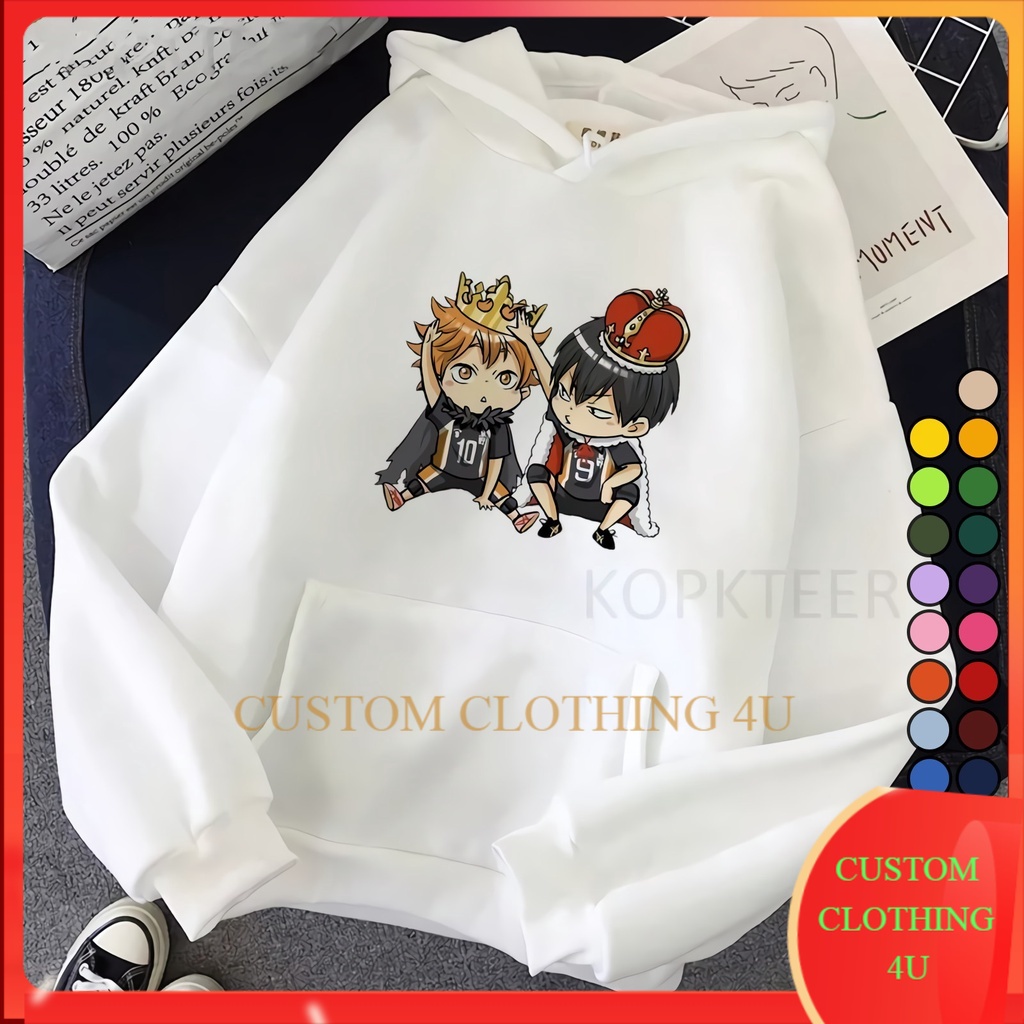 Jaket Hoodie Sweater Anime HAIKYUU karasuno shoyo hinata kageyama tobio PREMIUM Hoody