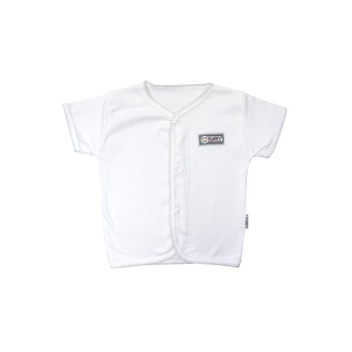 68 Fluffy Baju Pendek Bayi Abu (Isi 3Pcs) Bds - 6-9 Bulan