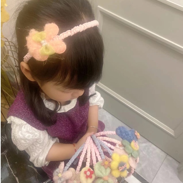 (Hello Girl)B26 Bandana Anak Bando Karakter Lucu import