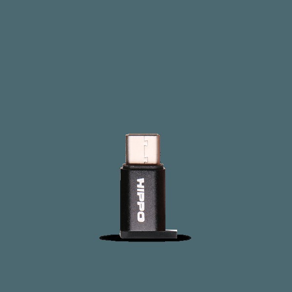 Hippo Adapter Converter OTG MICRO USB FEMALE TO TYPE C MALE Zinc Alloy Adaptor Tipe C Original Ori