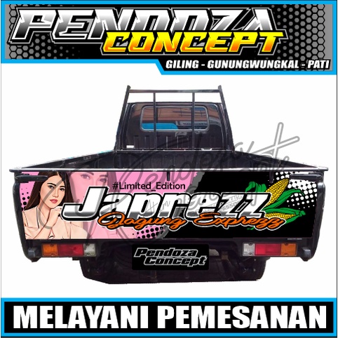 stiker pintu belakang l300/stiker l300 jagung expres