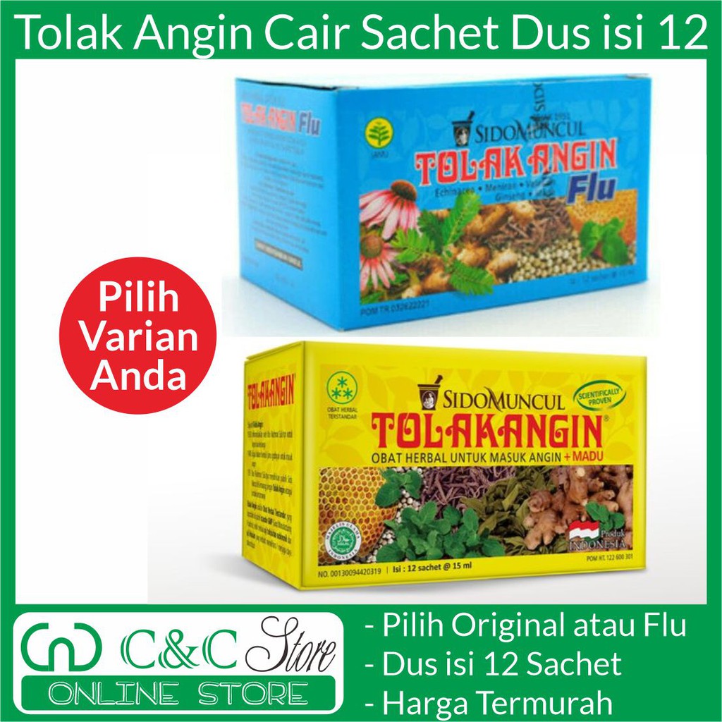 Tolak Angin Cair Dewasa Sido Muncul isi 12 sachet murah grosir