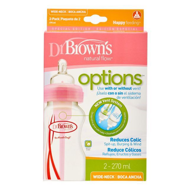 Dr. brown's PP Option Wide Neck Bottle 270ml Twin pack y