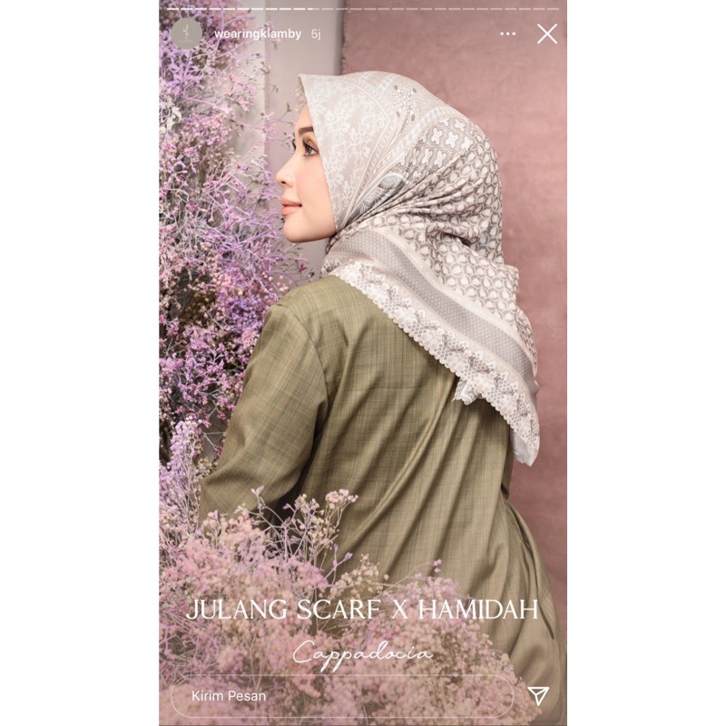 Julang Scarf x Hamidah color Cappadocia Wearing klamby WK Wearingklamby