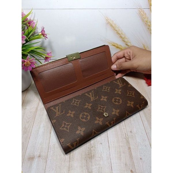 Dompet Lv Wanita Model Sodok Terbaru Import Free Box