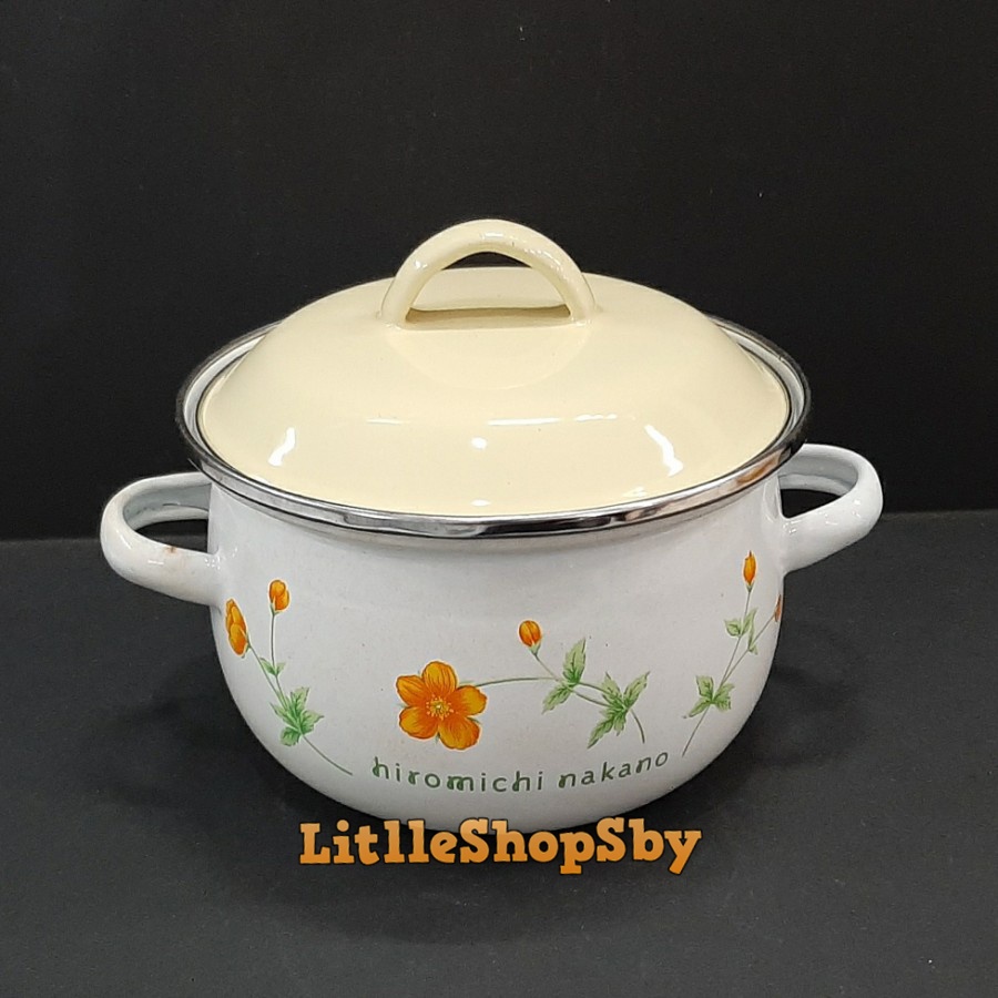 Panci Enamel Kecil 14cm Minipot hiromichi nakano