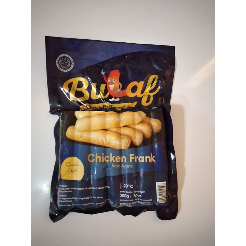 

BULAF CHICKEN FRANK SOSIS AYAM FRANK HALAL MUI TANPA MSG TANPA PENGAWET DAN TANPA PEWARNA