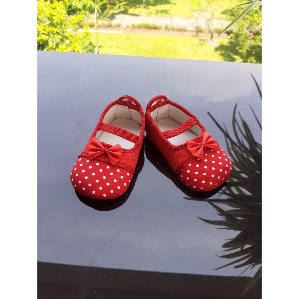 PRP02 Sepatu Anak Perempuan Prewalker Pita Premium 0-11 Bulan