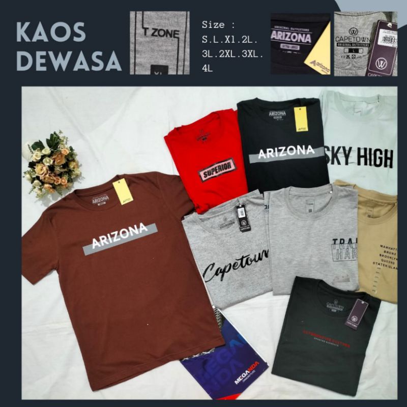 Kaos Oversize Pria Arizona