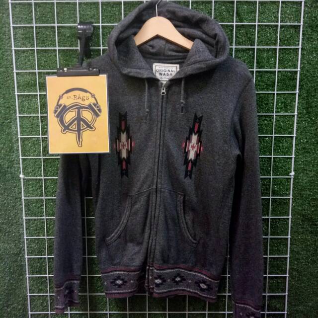 Jaket Uniqlo Navajo | Zip Hoodie Uniqlo Navajo