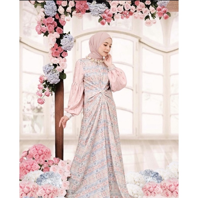 TIE DYE DRESS SERIES VANILLAHIJAB / VANILLA HIJAB SIZE L
